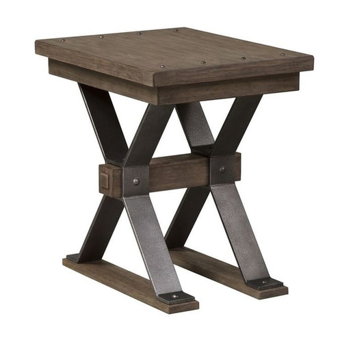 Liberty Sonoma Road Weathered Beaten Bark Chair Side Table