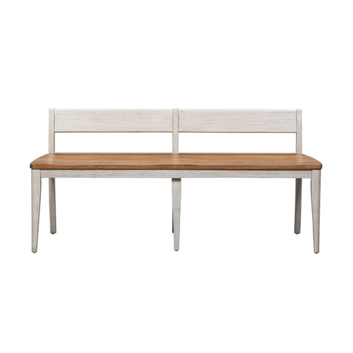 Liberty Farmhouse Reimagined White Chestnut Bench