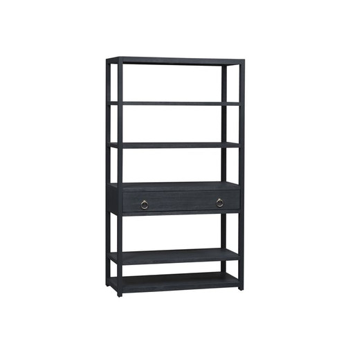 Liberty East End Wire Brushed Denim Accent Bookcase