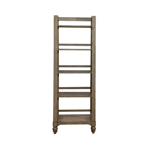 Liberty Americana Farmhouse Dusty Taupe Leaning Pier Bookcase