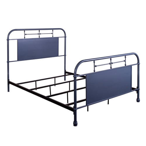 Liberty Vintage Series Navy Queen Metal Bed