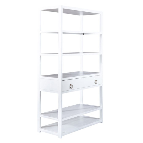 Liberty East End White Accent Bookcase