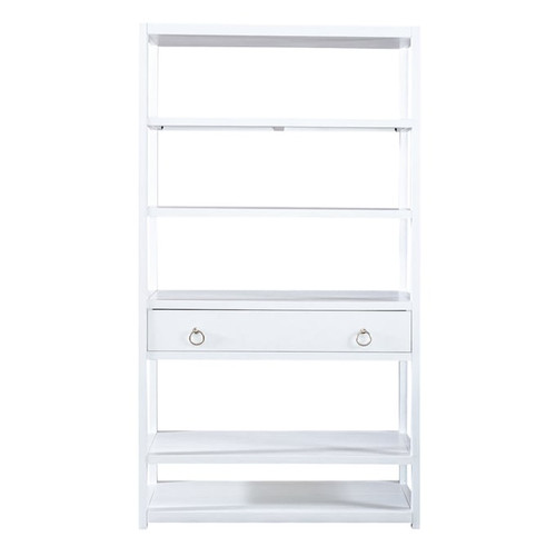 Liberty East End White Accent Bookcase
