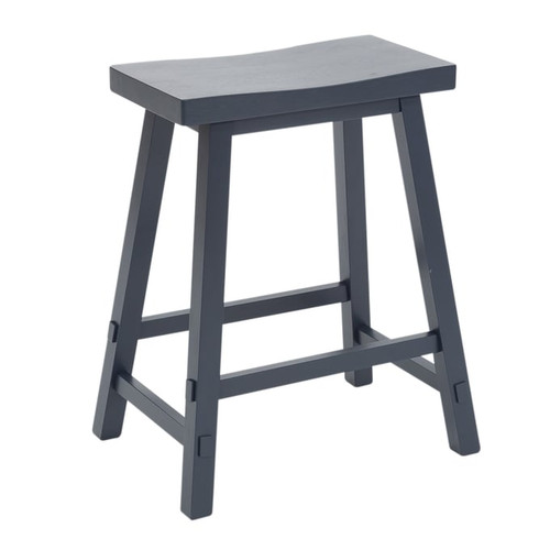 Liberty Creations Navy 24 Inch Sawhorse Counter Stool