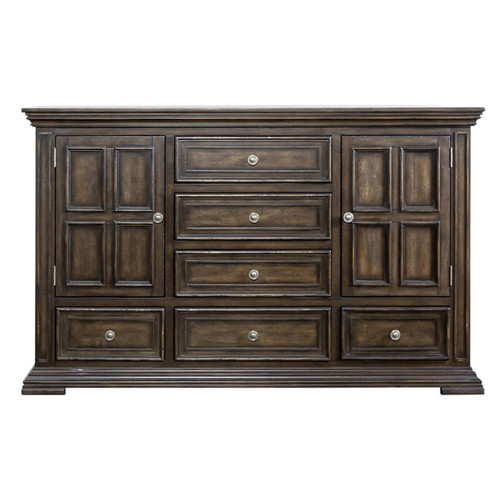 Liberty Big Valley Brownstone 2 Doors 6 Drawers Dresser