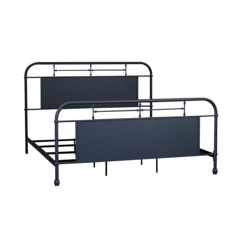 Liberty Vintage Series Navy King Metal Bed