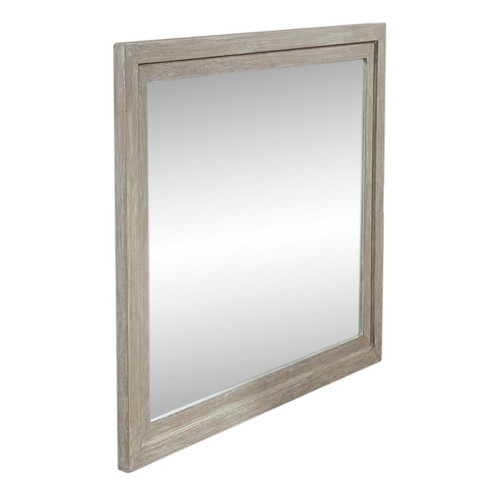 Liberty Belmar Washed Taupe Silver Champagne Landscape Mirror