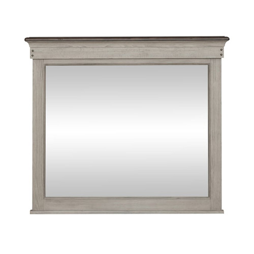 Liberty Ivy Hollow Weathered Linen Dusty Taupe Landscape Mirror