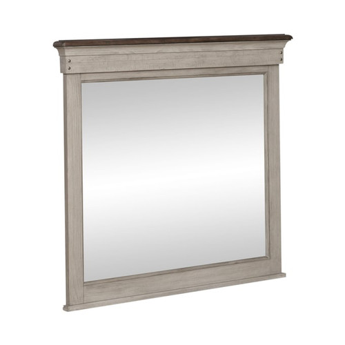 Liberty Ivy Hollow Weathered Linen Dusty Taupe Landscape Mirror