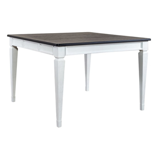 Liberty Allyson Park Wirebrushed White Charcoal Counter Height Leg Table