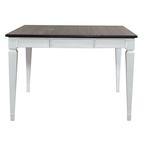 Liberty Allyson Park Wirebrushed White Charcoal Counter Height Leg Table