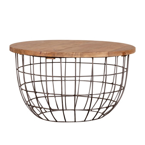 Liberty Akins Weathered Honey Pewter Nesting Caged Accent Tables