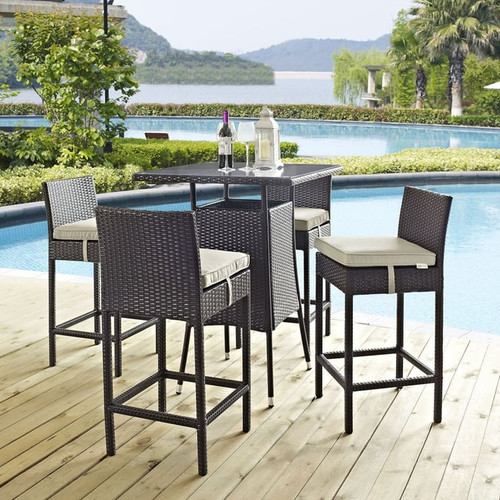 Modway Furniture Convene 5pc Outdoor Bar Sets