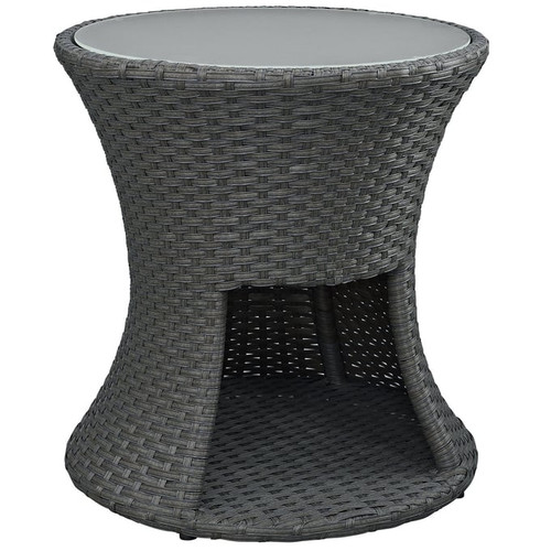 Modway Furniture Sojourn PE Rattan Outdoor Side Table