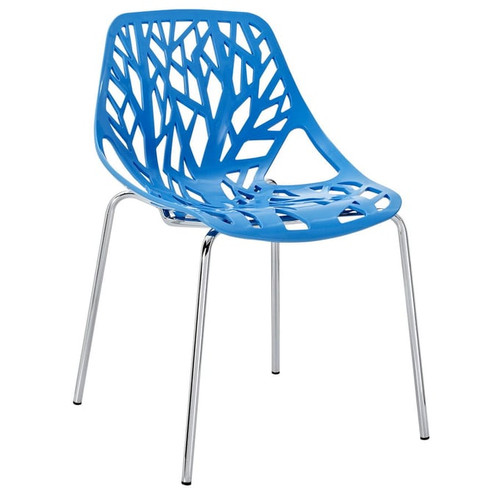 Modway Furniture Stencil Blue Dining Side Chair