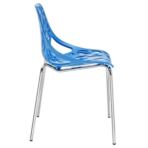 Modway Furniture Stencil Blue Dining Side Chair