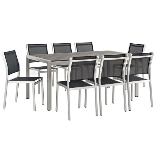 Modway Furniture Shore 9pc Outdoor Dining Set