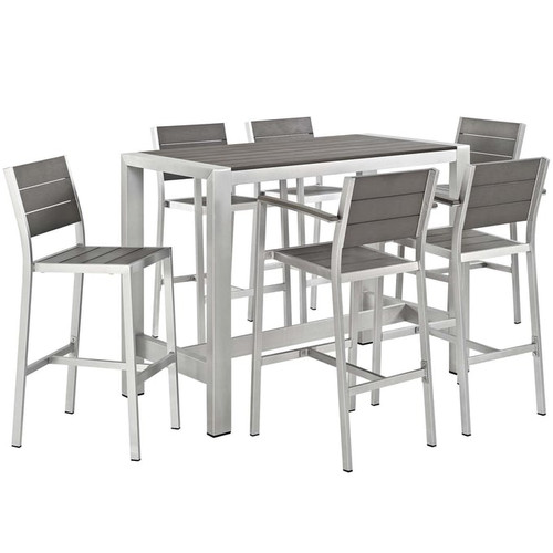 Modway Furniture Shore 7pc Outdoor Dining Set