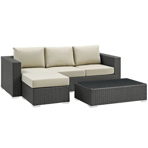 Modway Furniture Sojourn 3pc Outdoor Sectionals