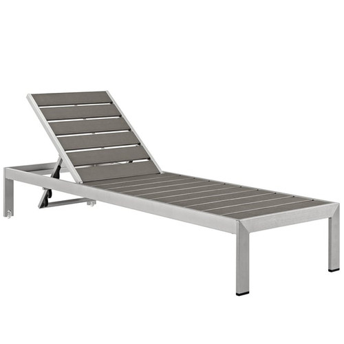 6 Modway Furniture Wood Shore Outdoor Chaise