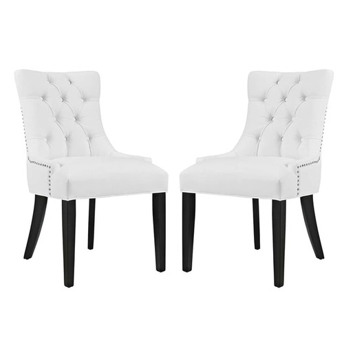 2 Modway Furniture Regent Vinyl Dining Side Chairs