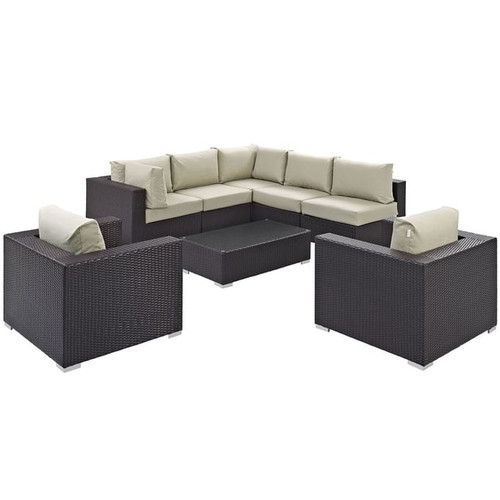 Modway Furniture Convene 8pc Outdoor Patio Sofa Sets