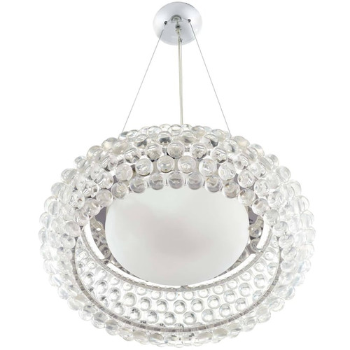 Modway Furniture Halo Clear 25 Inch Pendant Chandelier