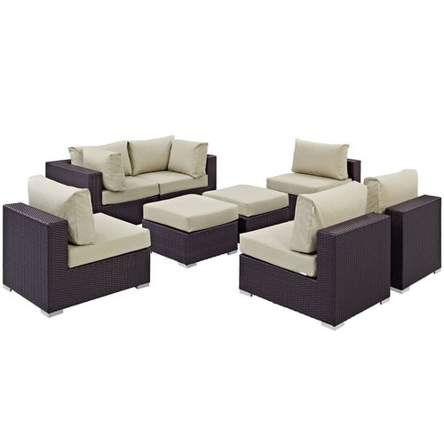 Modway Furniture Convene 8pc Outdoor Sofa Sets