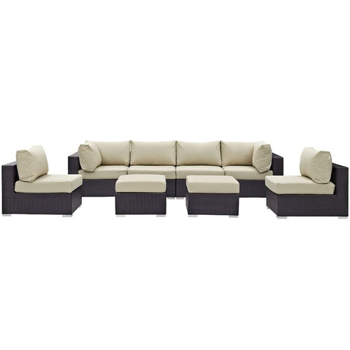 Modway Furniture Convene 8pc Outdoor Sofa Sets