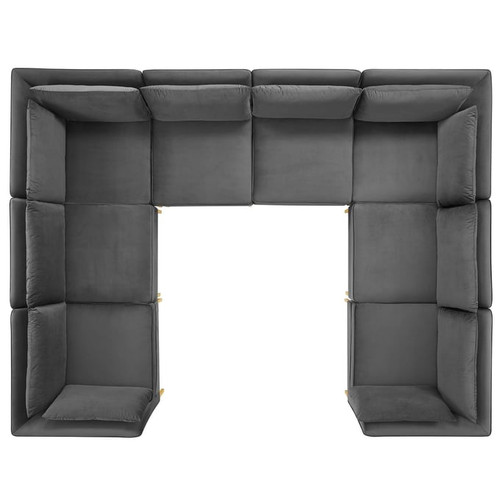 Modway Furniture Ardent Velvet 8pc Sectionals