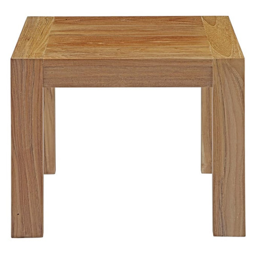 Modway Furniture Upland Natural Outdoor Patio Wood Side Table