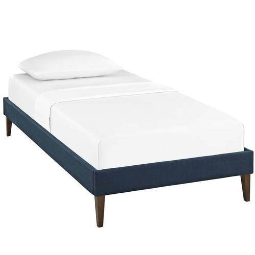 Modway Furniture Tessie Azure Fabric Squared Tapered Legs Bed Frames