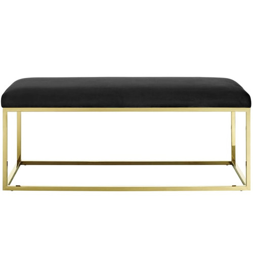 Modway Furniture Anticipate Black Fabric Benches