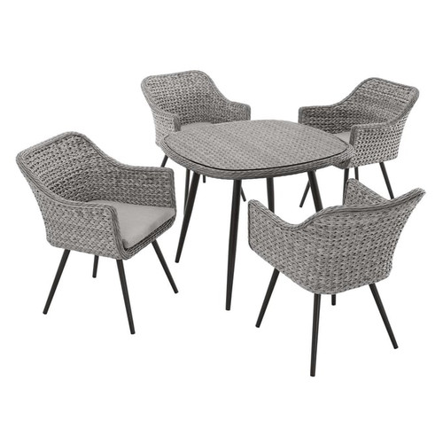 Modway Furniture Endeavor Gray 5pc Outdoor Patio Dining Set