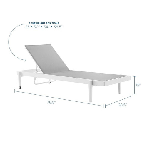 Modway Furniture Charleston Outdoor Patio Chaise Lounges
