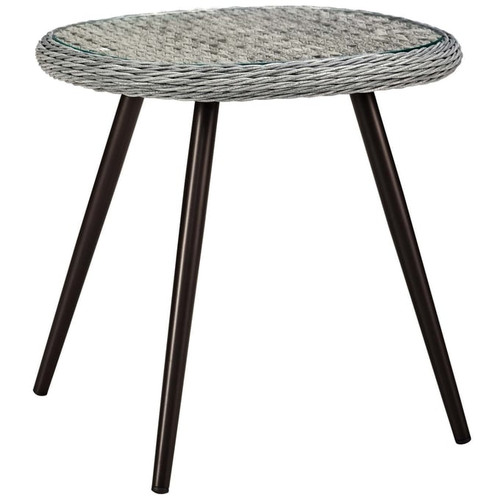 Modway Furniture Endeavor Gray Outdoor Patio Side Table