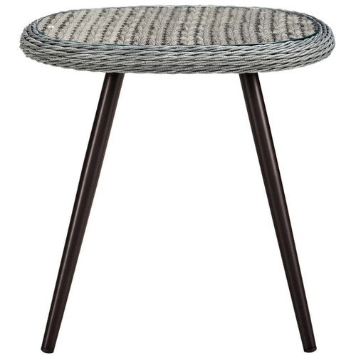Modway Furniture Endeavor Gray Outdoor Patio Side Table