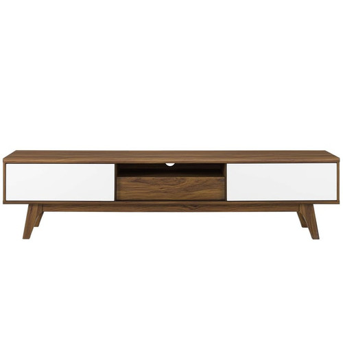 Modway Furniture Envision Walnut White TV Stand