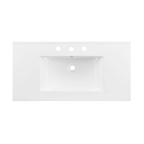 Modway Furniture Cayman White 36 Inch Bathroom Sink