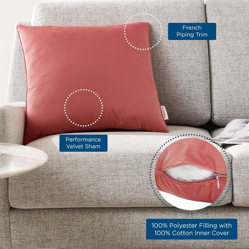 Modway Furniture Enhance Velvet Throw Pillows