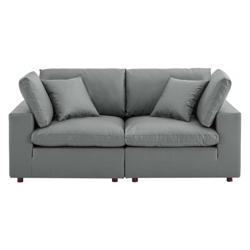 Modway Furniture Commix Leather Loveseats