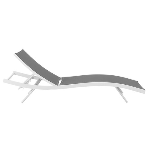 Modway Furniture Glimpse White Outdoor Patio Lounge Chaises