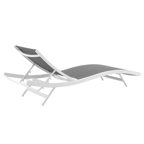 Modway Furniture Glimpse White Outdoor Patio Lounge Chaises