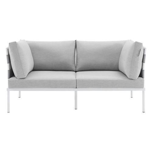 Modway Furniture Harmony Gray Outdoor Patio Loveseats