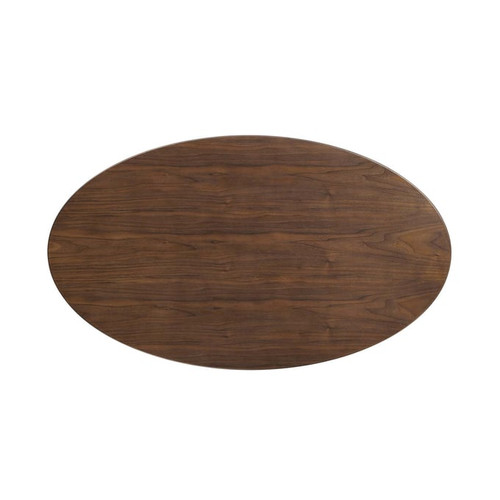 Modway Furniture Lippa Black Walnut 48 Inch Oval Dining Table