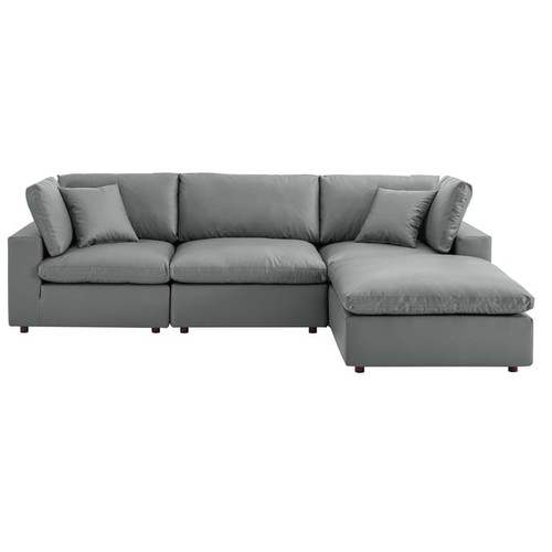 Modway Furniture Commix Leather 4pc Sectionals