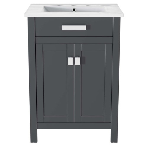 Modway Furniture Laguna Gray White Bathroom Vanity