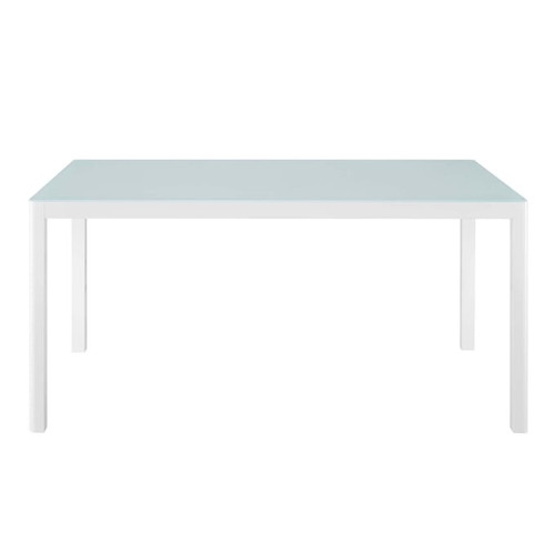 Modway Furniture Raleigh White Outdoor Patio Dining Table