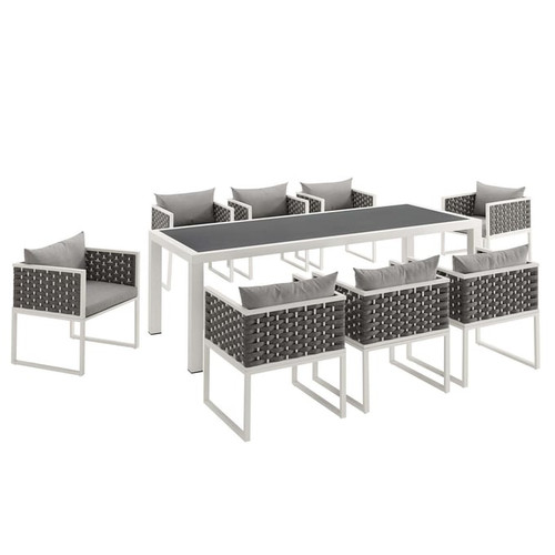 Modway Furniture Stance 9pc Outdoor Patio Dining Sets