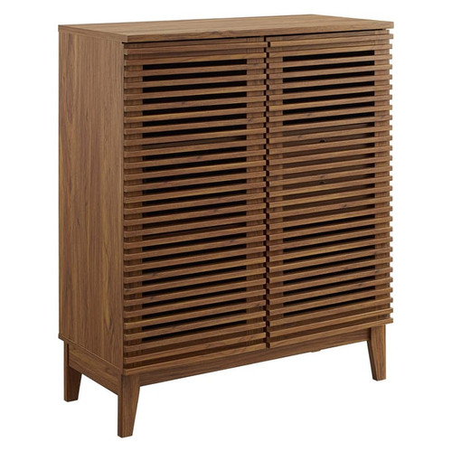 Modway Furniture Render Walnut Bar Cabinet